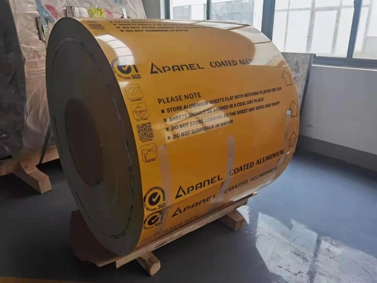 AA5052 H38 1.5MM bobina de alumínio pré-pintada para aplicações de trânsito ferroviário