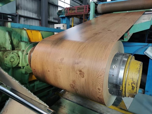 Alloy1060 H34 0,40 mm x 1220mm Folha de alumínio de revestimento de grão de madeira para forma de alumínio para o painel compósito ACP - alumínio -plástico