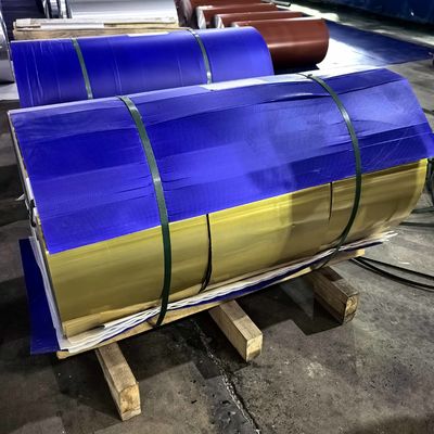 Folha de alumínio colorida para sistema de telhado (alho AA1050/1060/1100, diâmetro 0,11 mm)