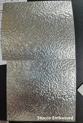 Padrão de rugas pré -revestidas Folha de alumínio Bobina de alumínio pré -pintada de 0,50 mm de espessura