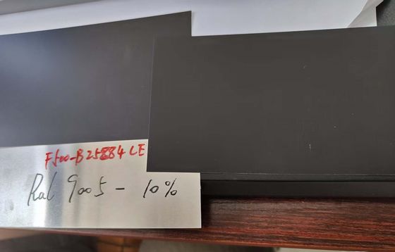 Bobina de alumínio pré-pintada de liga de alumínio 3105 2.00mm de espessura cor fosca Ral 9005 PVDF para painel de fachada de paredes de cortina