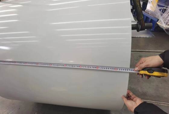 Both Sides White Ral 9010 Color Coated Aluminum Strip In Coil 3105 H24 For Production Gutters Or Downspout Making