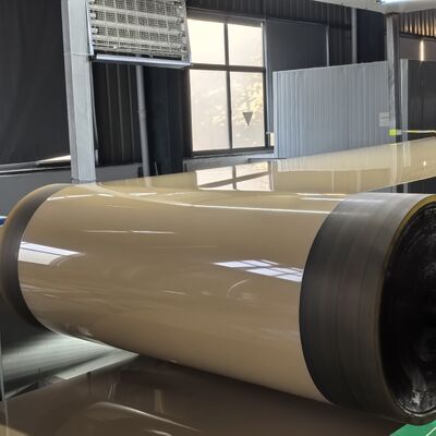 Bobina de alumínio pré-pintada Liga 3105 com revestimento PPG Kynar PVDF em Cinza Fosco RAL 7046 para Telhas