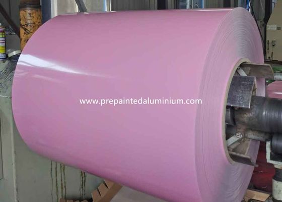 Cor rosa 0,45 mm 1200 mm bobina de alumínio pré-pintada usada para produção de panela de cozinha